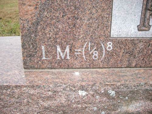 08 Equation on Omer  Robinett's Tombstone